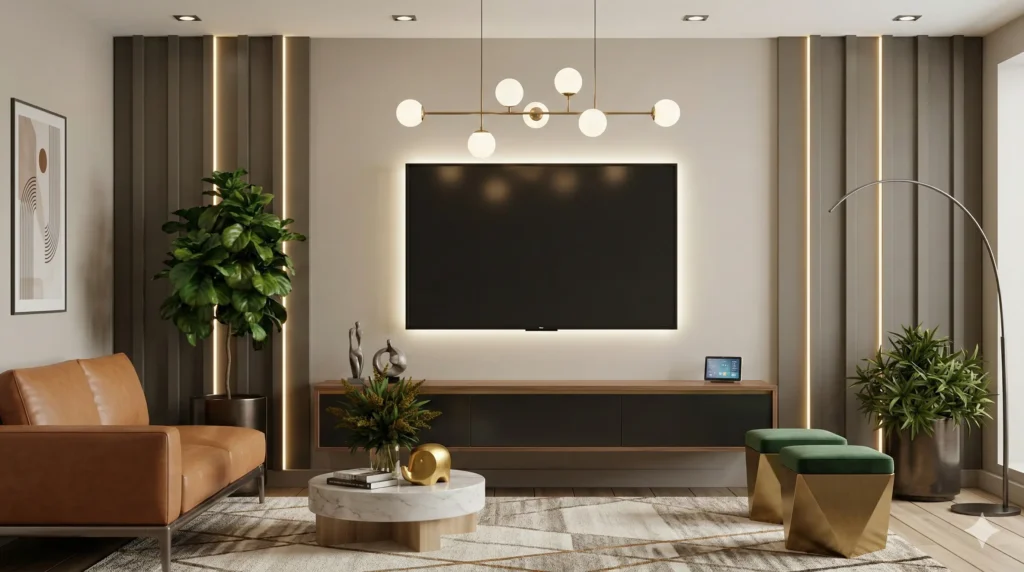 backlit tv installation